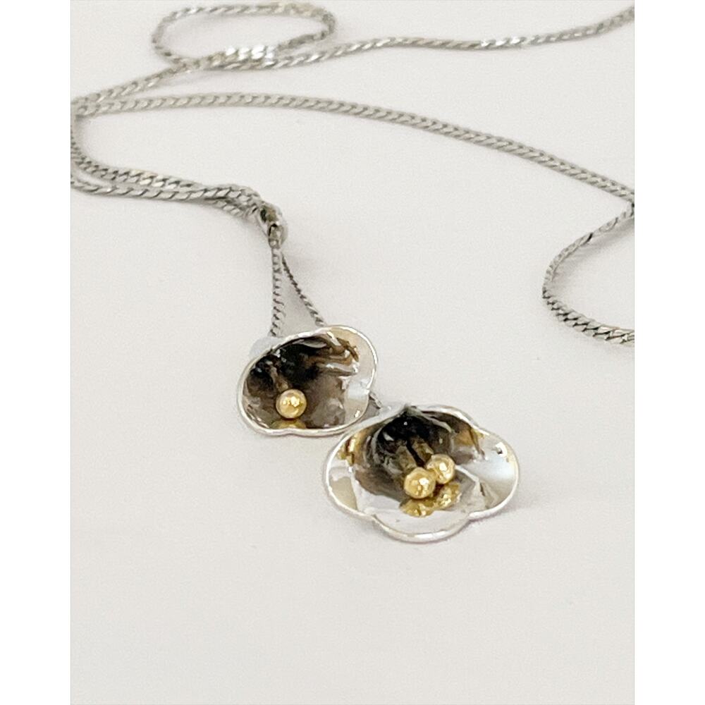 AVON Calla Lilly Silver Tone Lariat Style Womens Fashion Necklace Vintage - Picture 9 of 9